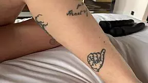 Footjob In Backstage From Italian Beauty Morea Black.