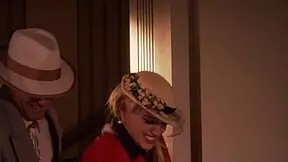 Penny Flame screams as she gets fucked on the stairs!