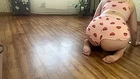 Spy On Stepsister's Big Boobs During House Cleaning And Fuck Her Hard Doggy