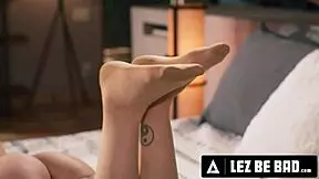 Petite Lexi Lore And Maya Woulfe Get Dominated By Milfs In Bondage!