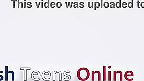 Student plays with her ass and fucks her self