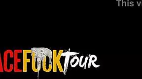 redhead latina teen 18+ sloppy deep throat on huge cock pov close-up