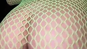 Nadia Diomo's Hot Ass Twerks In Fishnet Bodysuit Slow Motion