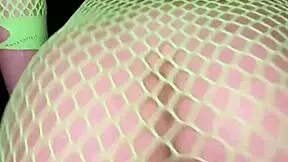 Nadia Diomo's Hot Ass Twerks In Fishnet Bodysuit Slow Motion