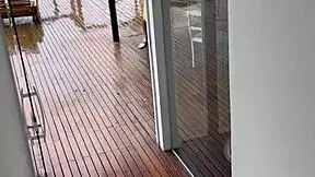 homemade content by wifebucket - shameless young 18+ wife getting intimate on the porch