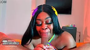slim bbw wants to swallow cum with her tongue rings