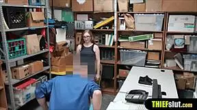 Shoplifter Bent Over And Punished With Rough Fucking!