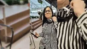 i met estefani at the mall and licked her ass