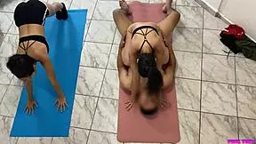 I tricked my two beautiful adopted stepdaughters into training, then I fucked their tight asses passionately