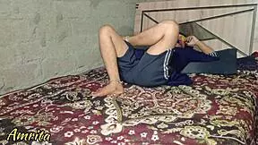 housewife in bedroom with shoes and boots gets assfucking