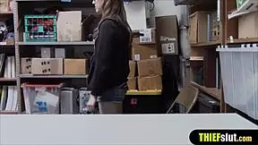 Shoplifter Bent Over And Punished With Rough Fucking!