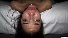 Submissive Filipina Feels Intense Interracial Threesome Passion