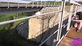 Watch This Thrilling Outdoor Amateur Teen Brunette Pussy Fucking Bent Over Doggystyle Public!