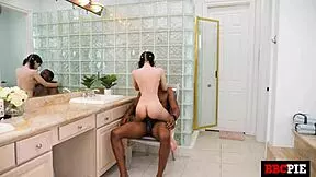 Selina Imai passionately grips every drop of jizz from that big black cock