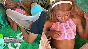 Innocent teen, you've never been eaten out like this before, she moans as she cums again