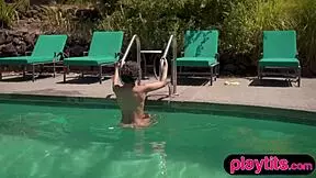 two petite beauties strip outdoors to expose their naked figures