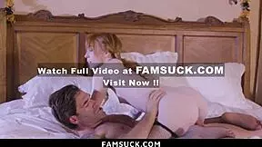 Big bad wolf stepdad's hunger is satisfied by little red riding hood.