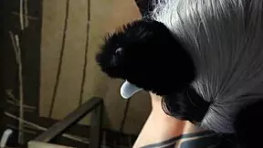 Nerdy Girl Appears As Level 90 Strapon Master In Game