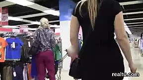 Glamorous Czech Kitten Tempted and Drilled in Mall POV