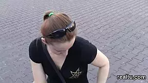 Glamorous Czech Kitten Tempted and Drilled in Mall POV