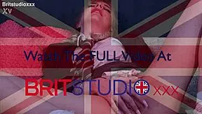 Blonde college student masturbates intensely in her uniform