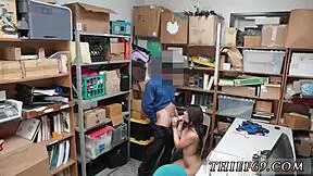 Brunette Teen Glasses HD Felony Theft