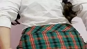 i wet my panties from orgasm after school and record it