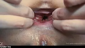 Teen latina performs anal play with apple in doggystyle fetish