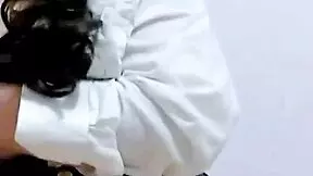 i wet my panties from orgasm after school and record it