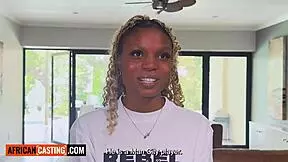 hot big tits ebony teen pussy stretched in wild interracial casting