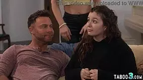 teen leana lovings lure into taboo family foursome fuck by her milf stepmom