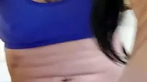 I watch petite Emyangel pleasure herself intimately