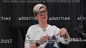 bare pornstars share and fuck in interracial threesome.