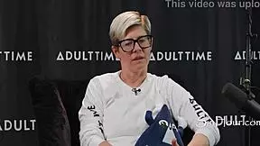 bare pornstars share and fuck in interracial threesome.