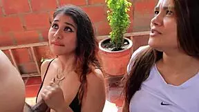 training with two busty babes turns into hot sex and threesome 😏