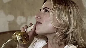 Lindsey cruz in hard work to bang threesome scene! 😈