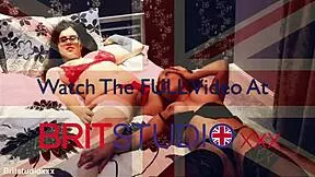 Watch these two British girls play and cum hard together, she says excitedly