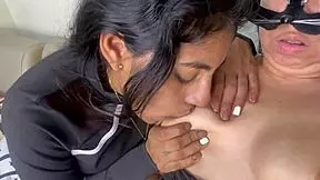 Hot lesbians taboo encounter with squirting and kissing