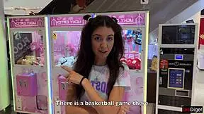 She challenges him to score ten hoops for a creampie reward.