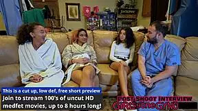 Aria Nicole undergoes her yearly physical with a nurse.