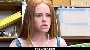 ella hughes gets detained for stealing and fucked by the store manager