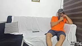 Teen Innocent College Girl Craves Stepfather's Cock On Sofa