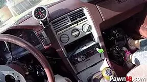 this super hot blonde gets fucked over in a wild roleplay scene