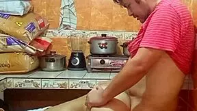 Latina Receives Semen Cream on Face for Skin Benefits