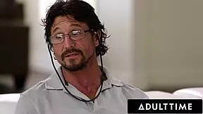 Adult Time - Peeping Neighbour Watches Slutty Teen 18+ Alex Grey Fucking Her Big Dick Stepdad Tommy Gunn