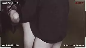 what the fuck, that girl in skirt and fishnets is fucking and getting creampied in the elevator?