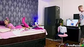 fantasing things with my stepdaughter, blonde teen anal assfucking with big cock, taboo fantasy