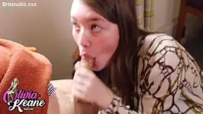 British teen sucks older stranger's cock eagerly