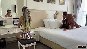 fuck me right now while step sister works, risky sex behind my back