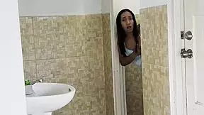 Shy latina maid fucks her boss and makes him cum - leyne rodriguez!